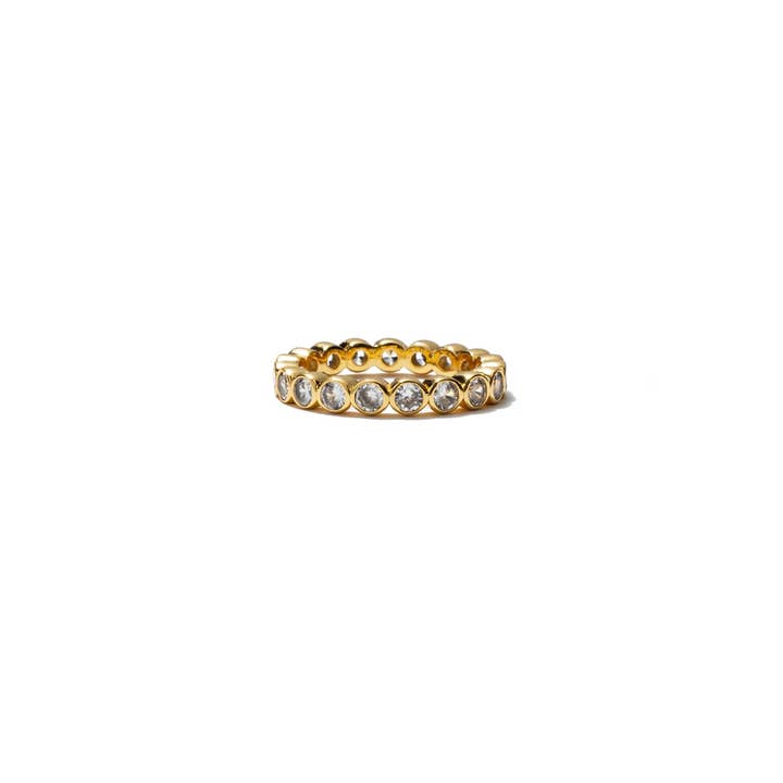18K Gold Tennis Ring for wholesale by Brenda Grands Jewelry