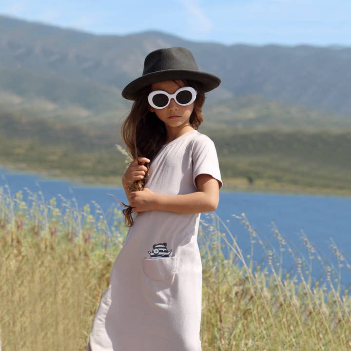 Asymmetric T-shirt Dress - Mocha for wholesale by Bash + Sass