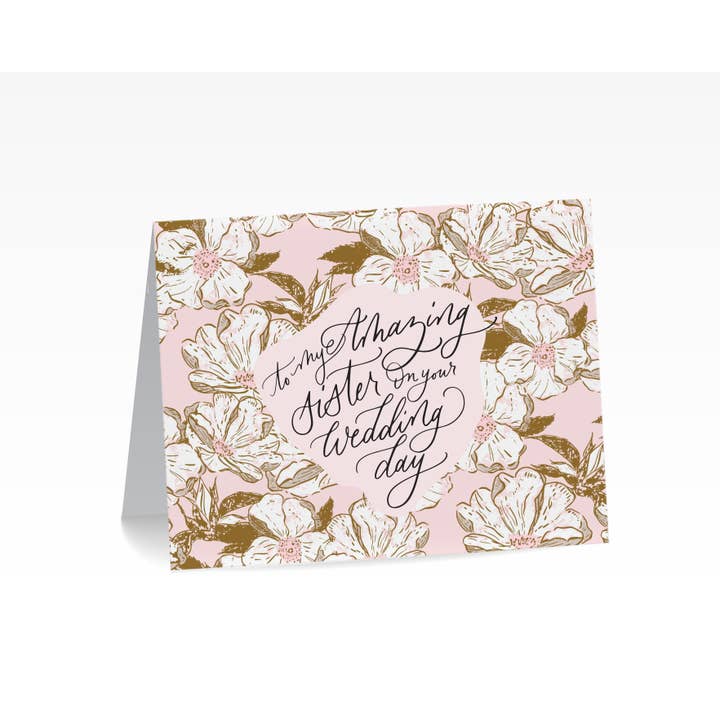 To My Sister On Your Wedding for wholesale by Love Struck Lettering