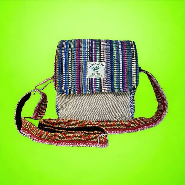 Himalaya Hemp Thc free hemp shoulder bag for wholesale by EthnicNatur
