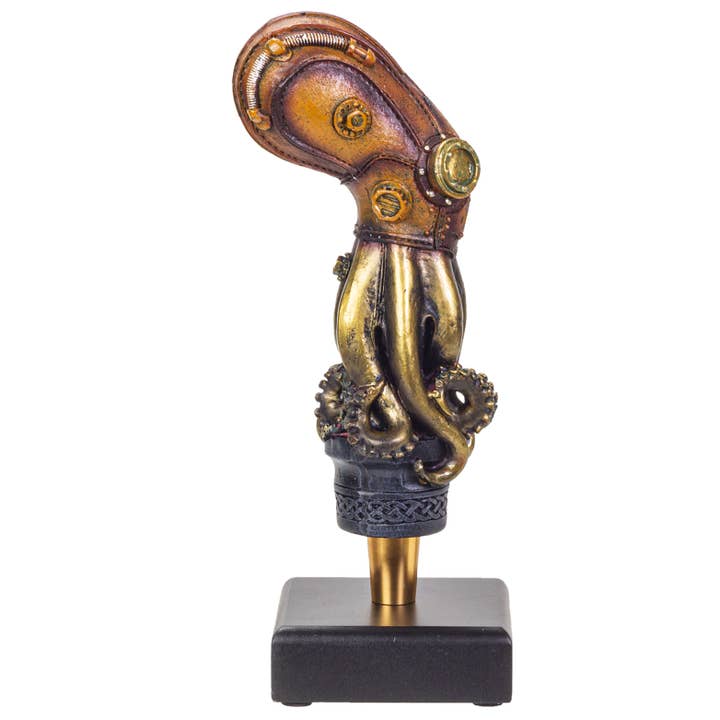 Pacific Trading - Wholesale Beer/Wine Caddy - 13909 Steampunk Kraken Beer Tap Pull Handle C/18