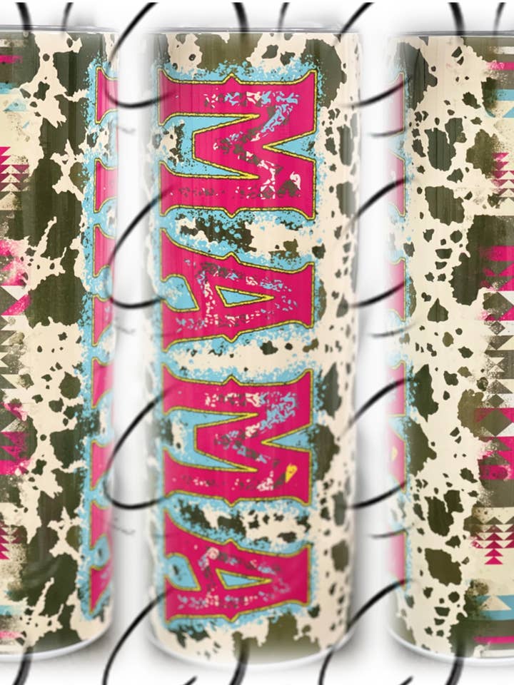 Aztec Tribal Mama 20oz Skinny Tumbler for wholesale by CMD Wholesale