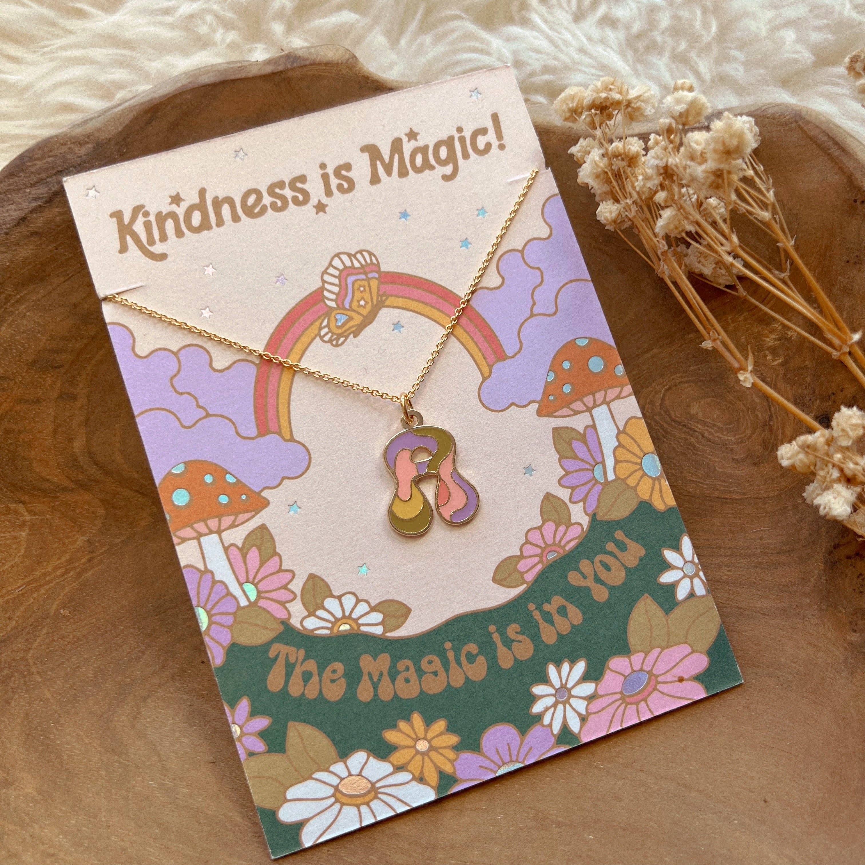 Kindness is Magic – Colar pingente/pendente por atacado – Colar Charm Inicial2