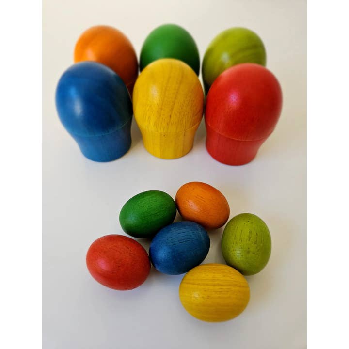 QToysUSA - Wholesale Wood toy – Child - Sorting egg cups6