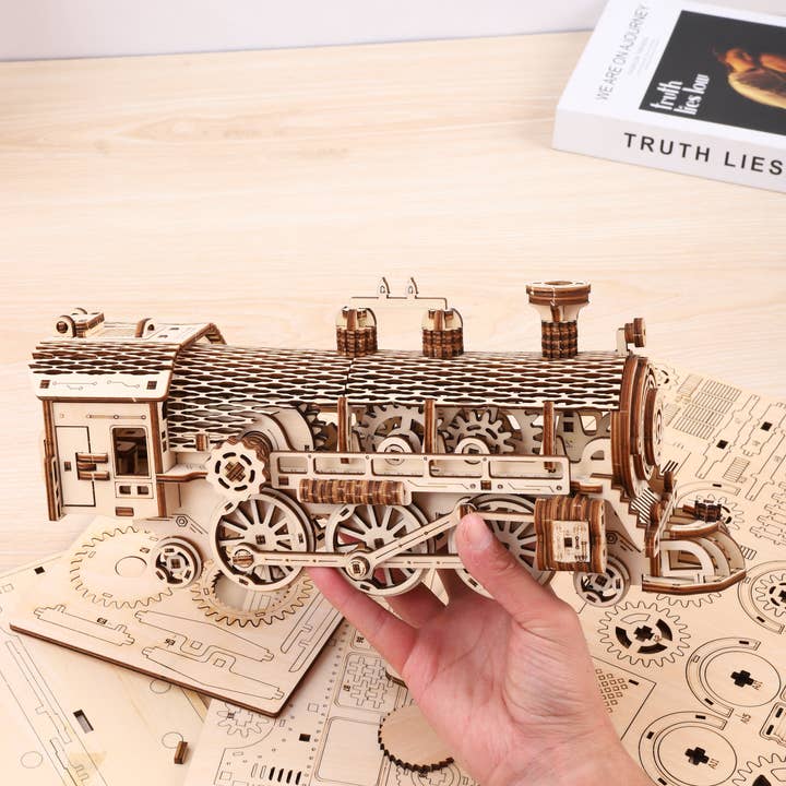 Marissa's Gifts – wholesale DIY craft kit – Child – DIY Model wooden kit train3