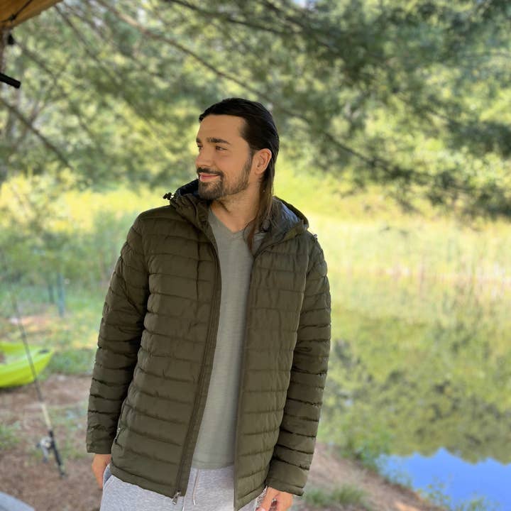 Rokka & Rolla - Wholesale Puffer Jacket - Men's - Men's Midweight Puffer Jacket Hooded Coat36