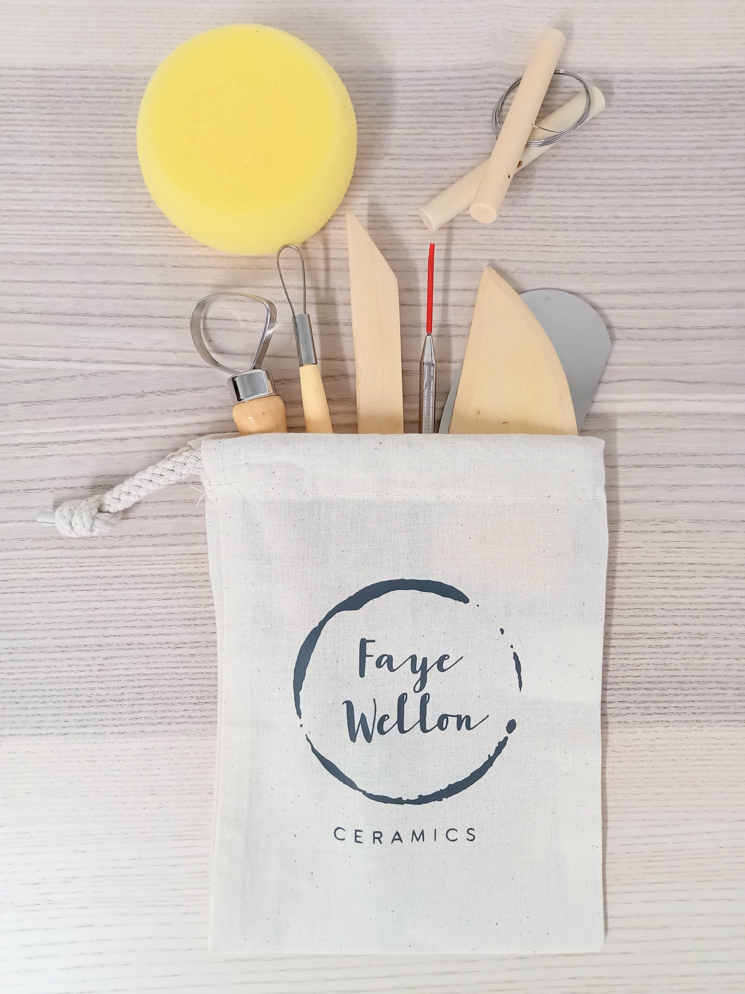 Faye Wellon Ceramics - Wholesale DIY Craft Kit - Pottery Tools (Set of 8)2