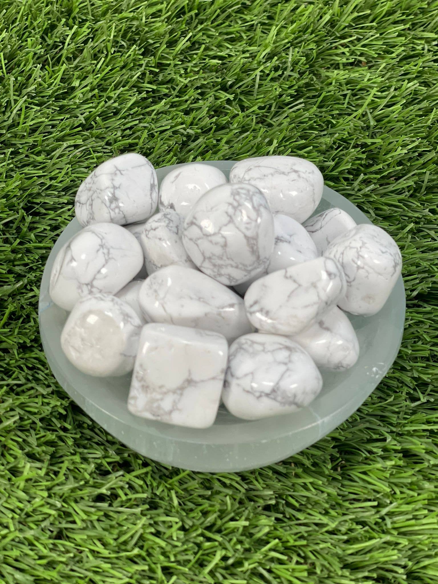 CaNatureLover - Wholesale Spiritual Stone/Crystal - Tumbled HOWLITE / HOWLITE / HOWLITE CRYSTAL / GEMSTONE5