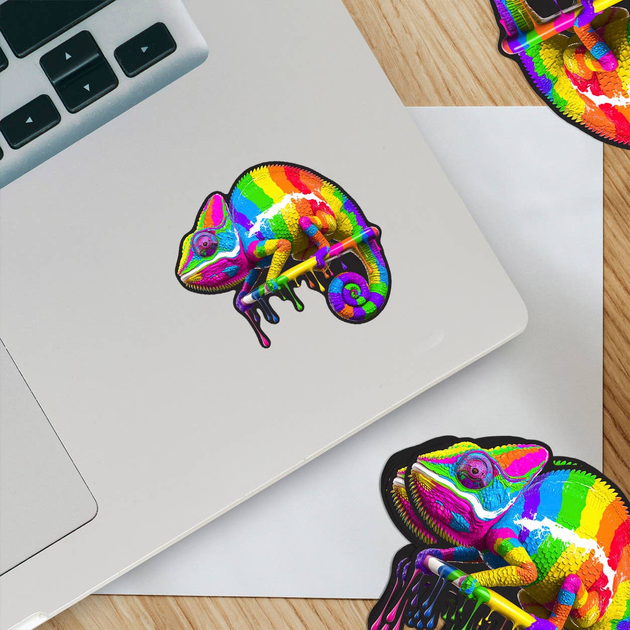 Ozark Sticker Company - Wholesale Sticker - Color Drip Chameleon Sticker2