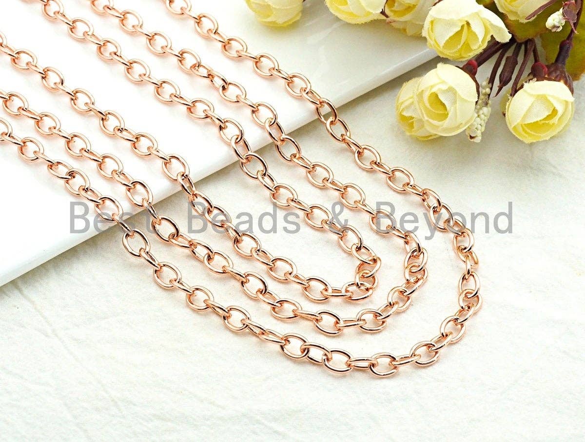 BestBeads&Beyond - Wholesale Craft Supplies - High Quality Oval Chain, Oval Cable Chain, sku#E5022