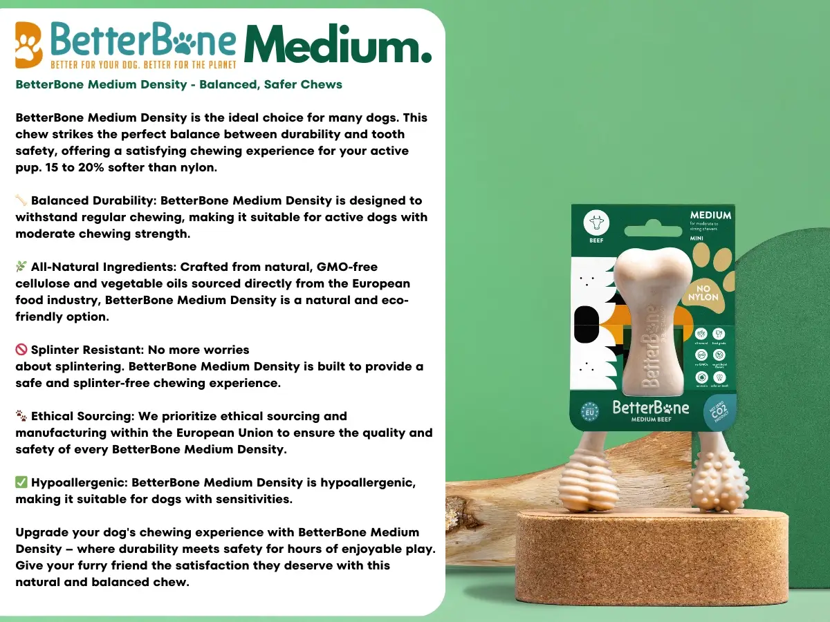 BetterBone – Brinquedo de mastigar para cão - Cão por atacado – BetterBone Brinquedo de Mastigar Osso - Grande Médio Clássico12