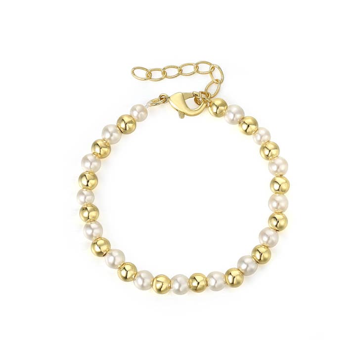 Parel- en gouden armband voor wholesale door The Tiny Gem