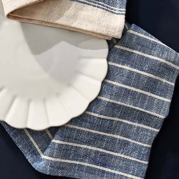 Canvas Home - Vente Torchons - Torchons en coton couleur indigo, lot de 22