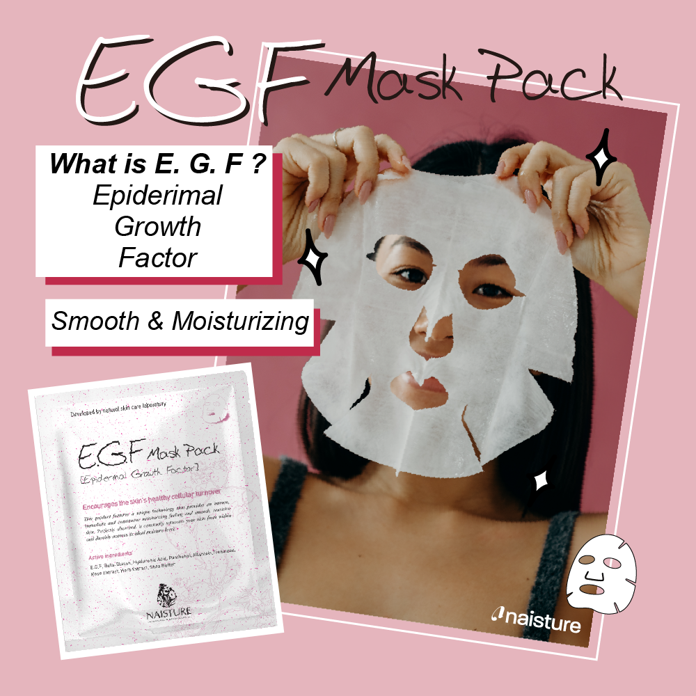 Naisture - Wholesale Skincare Face Mask - EGF Premium Sheet Mask (5pc Box)3