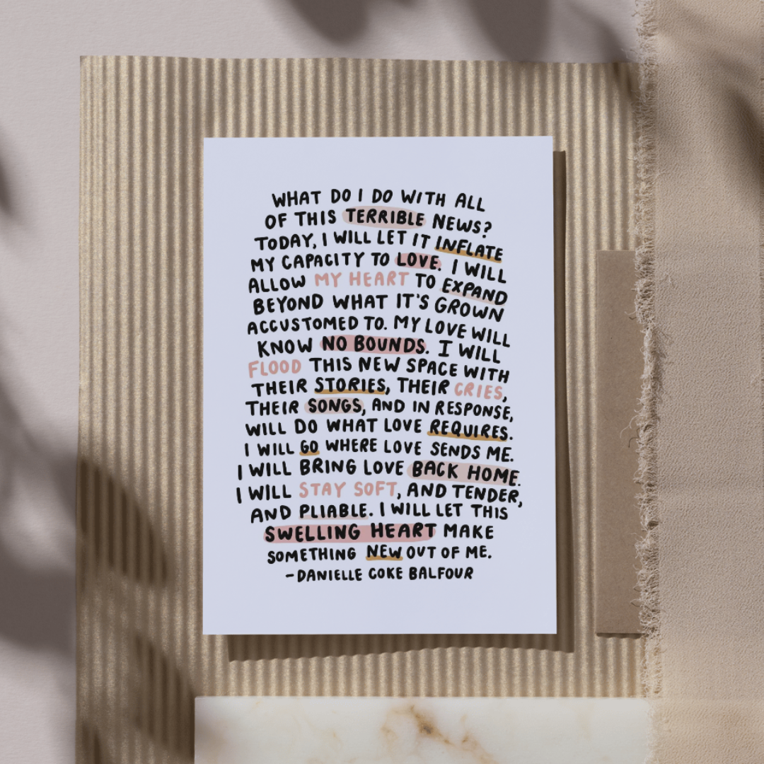 Oh Happy Dani - Wholesale Art Print - This Swelling Heart Mini Print4