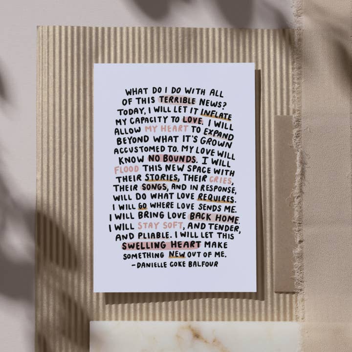 Oh Happy Dani - Vente Affiche d'art - Cette mini-impression Cœur Gonflé4