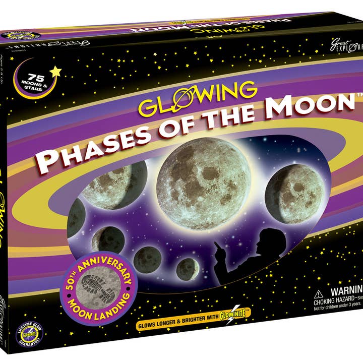 Phases of the Moon Boxed Glow Set for wholesale by University Games