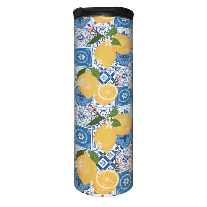 Barista Stainless Steel Tumbler-Summer Citron 17 oz. for wholesale by CounterArt/Highland Home/Thirstystone