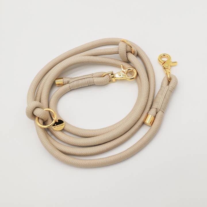 Cavology - Wholesale Pet Leash - Dog - Hands Free Braided Rope Leash - Vanilla Cream4