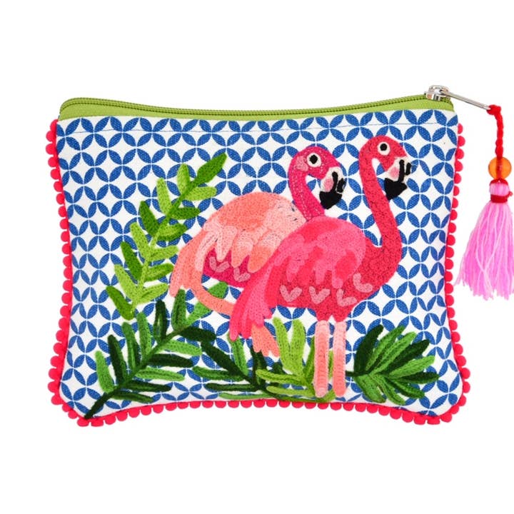3MXPC1739SM_BLFS SPLENDID SCARLET TWIN FLAMINGO ETUI 6x8 voor wholesale door Karma Living