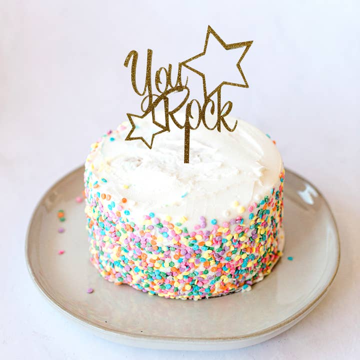 You Rock Cake Topper for wholesale by Memory Moments