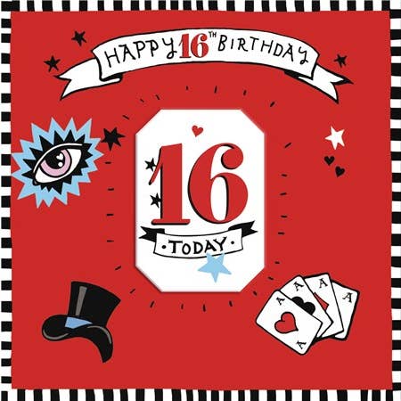 Tattoo-Geburtstagskarte - 16 Today für den Großhandel von Sooshichacha