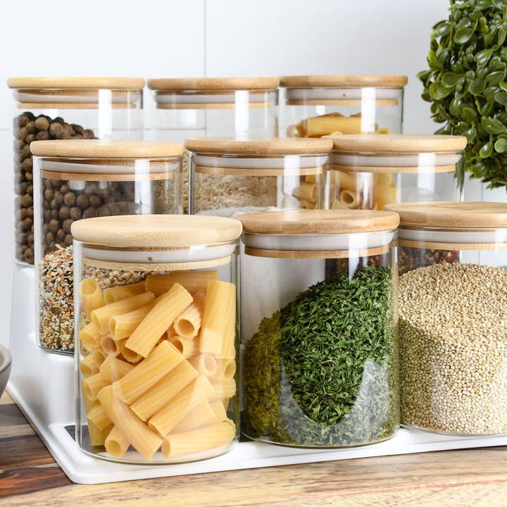 Human Objects® - Wholesale Jar - 18oz Glass Jar w/ Bamboo Lid – Eco-Friendly Jar – 40 Qty1