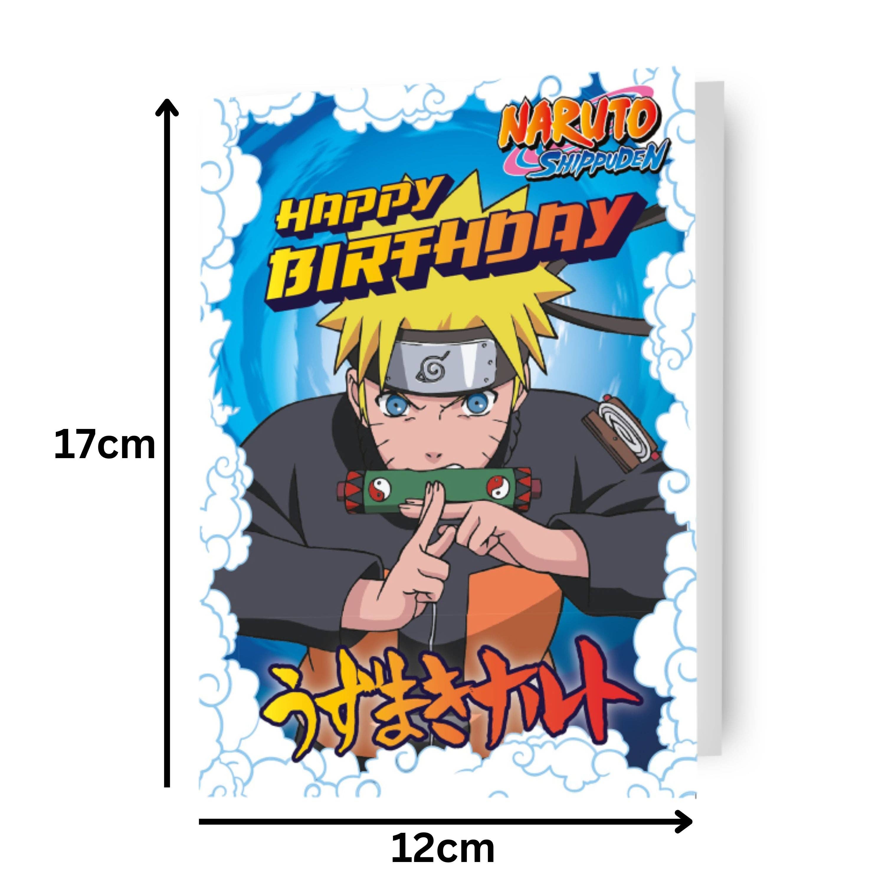 Danilo Promotions Ltd – wholesale Birthday card – Naruto Shippuden 'Happy Birthday' Card2