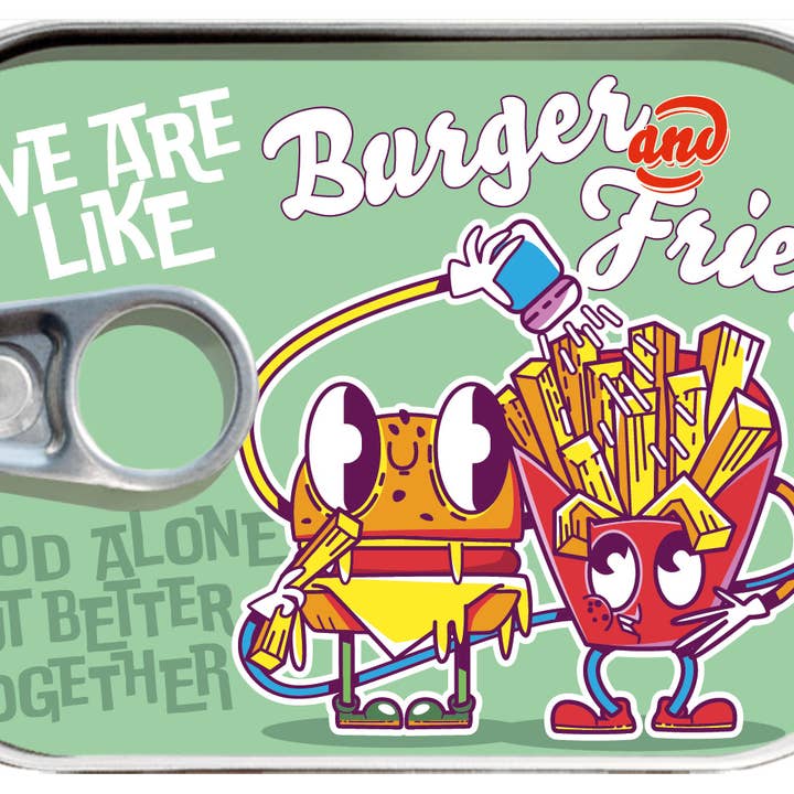 Gespänsterwald - Wholesale Everyday Greeting Card - Canned Mail "Like Burger & Fries"