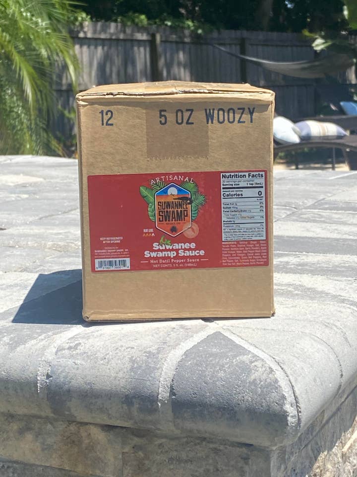 Étui à sauce Suwannee Swamp pour la vente par Suwannee Sauce Co.