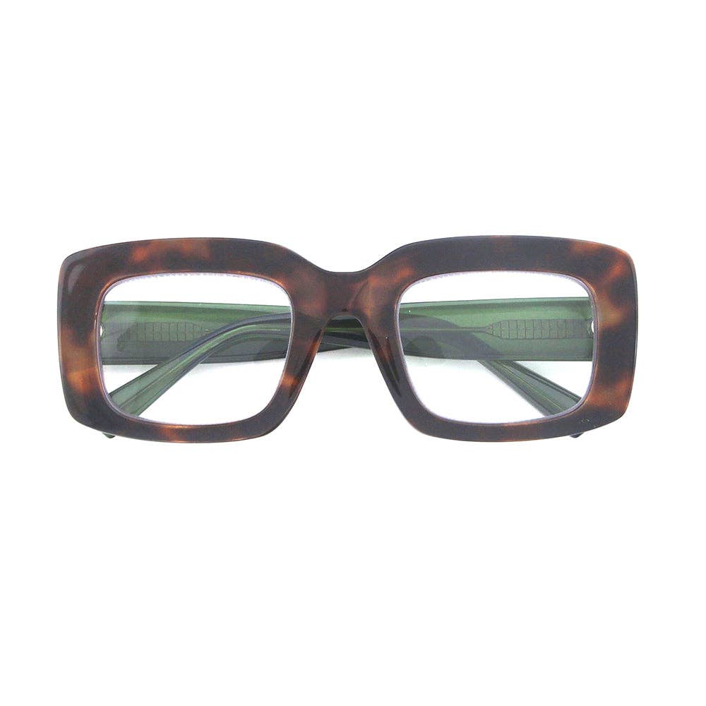 Ryan Simkhai Eyeshop – Großhandel Brille – Damen – MARGO | Schildkröte//Grün | Blaulichtblockierung2