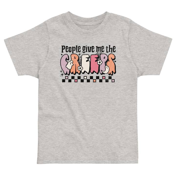 People Give Me The Creeps Toddler Tee for wholesale by Whiskey & Vine