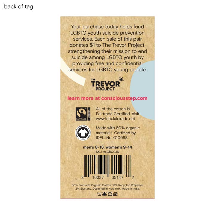 Conscious Step – wholesale Socks – Unisex – Socks that Save LGBTQ Lives (Pink Lips)4