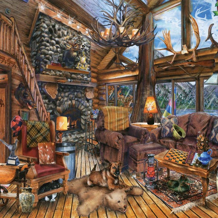 Puzzle 1000 pièces The Hunting Lodge pour la vente par Springbok Puzzle