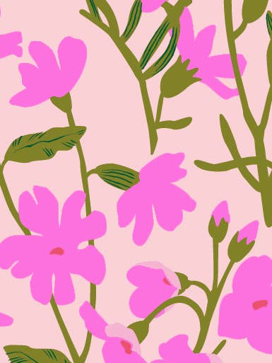 Lenzuolo piatto avvolgente con fiori selvatici per la vendita all'ingrosso da parte di Noi Publishing