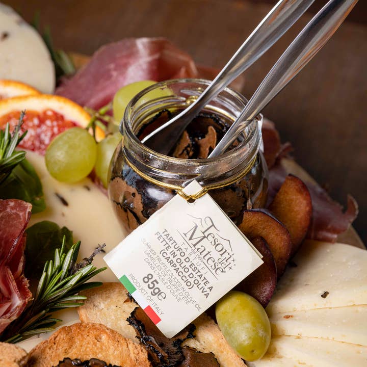 Tesori Del Matese - Wholesale Salsa - Sliced Black Truffle In Olive Oil - Carpaccio 1.59OZ / 45 gr5