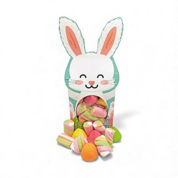 CUSTODIA MARSHMALLOW CONIGLIO DI PASQUA - 130g per la vendita all'ingrosso da parte di ADG Diffusion
