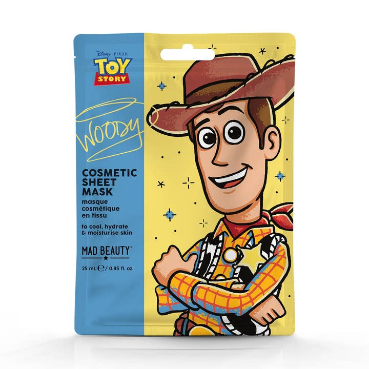 Toy Story Cosmetic Face Mask Woody for wholesale by Mad Beauty