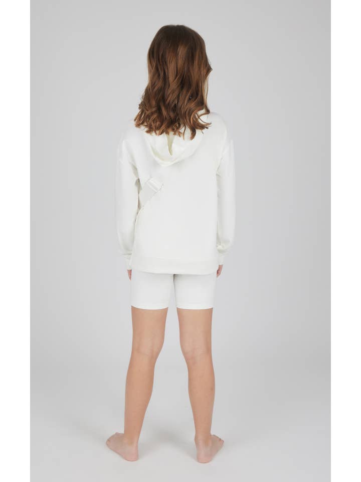 90 Degree by Reflex & Yogalicious - Venta al por mayor Conjunto de ropa deportiva - Niños - Conjunto de 3 piezas: Sudadera con capucha para niñas, pantalón corto de ciclismo, riñonera6