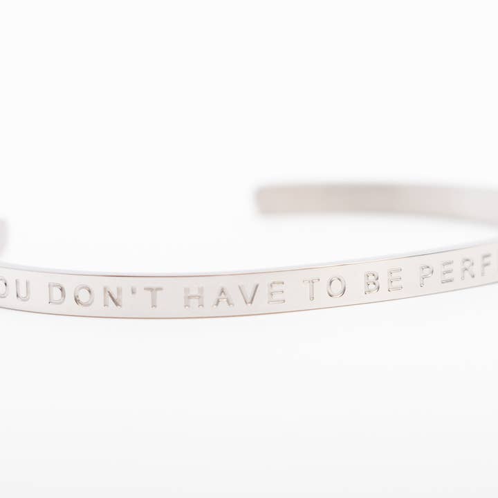 YOU DON'T HAVE TO BE PERFECT TO BE AMAZING - Bangle for wholesale by FIERCE ONE