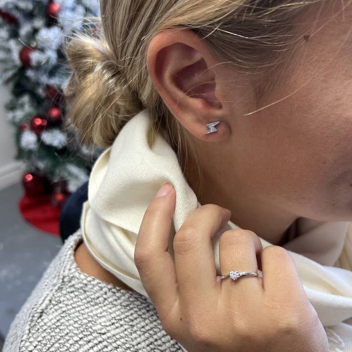 Mathieu Blanchard - Vendita all'ingrosso Anelli multipietra - Anello solitario in oro 10K e moissanites14