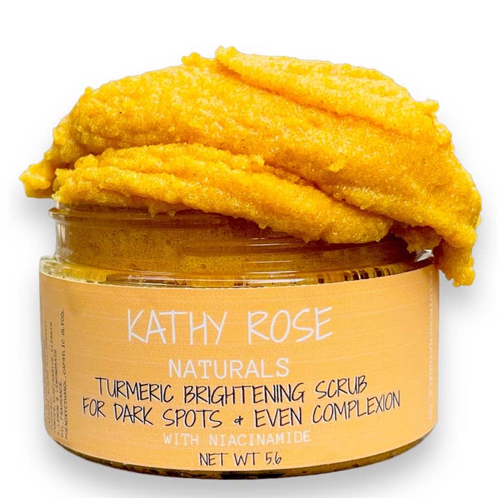 Kathy Rose Naturals - Wholesale Body Scrub/Exfoliant - Turmeric Brightening Scrub with Niacinamide, Body Exfoliating Scrub for Dark Spots