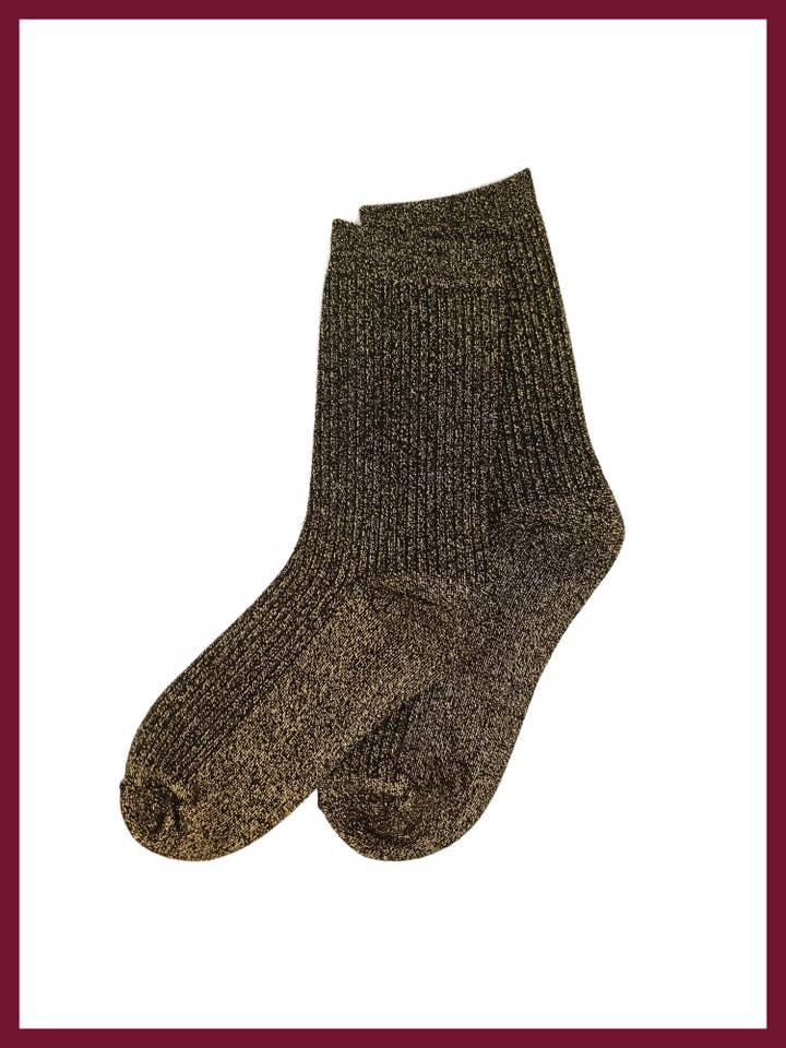 Glitterati Sock in Gold for wholesale by NOOKI DESIGN LTD