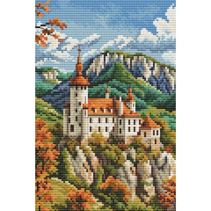 Cross Stitch Kit Counted Castle In The Mountains BC8109 for wholesale by RTO&Collection D'Art (RTO Baltic OU)