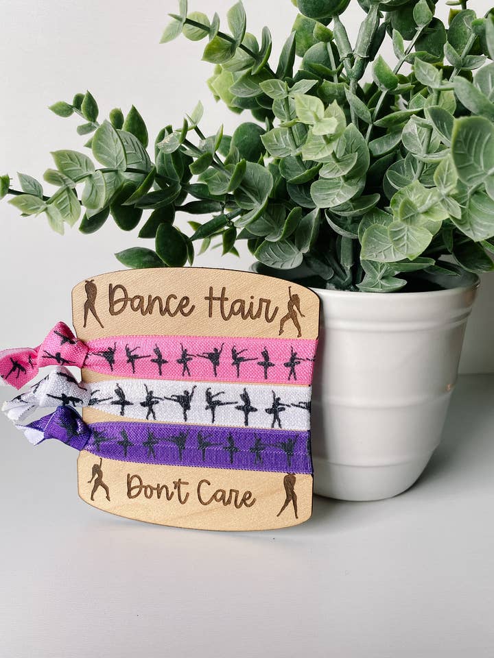 Dance Hair Don't Care Hair Ties for wholesale by The Junkin’ Mamas
