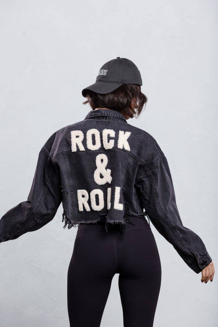 Trio Urban - Wholesale Denim Jacket - Women's - Rock and Roll Crop Denim Jacket15