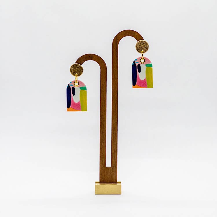 Monday Morning Press - Vente Boucles d'oreilles pendantes - MINI DOLLY - Collection Neon Desert1