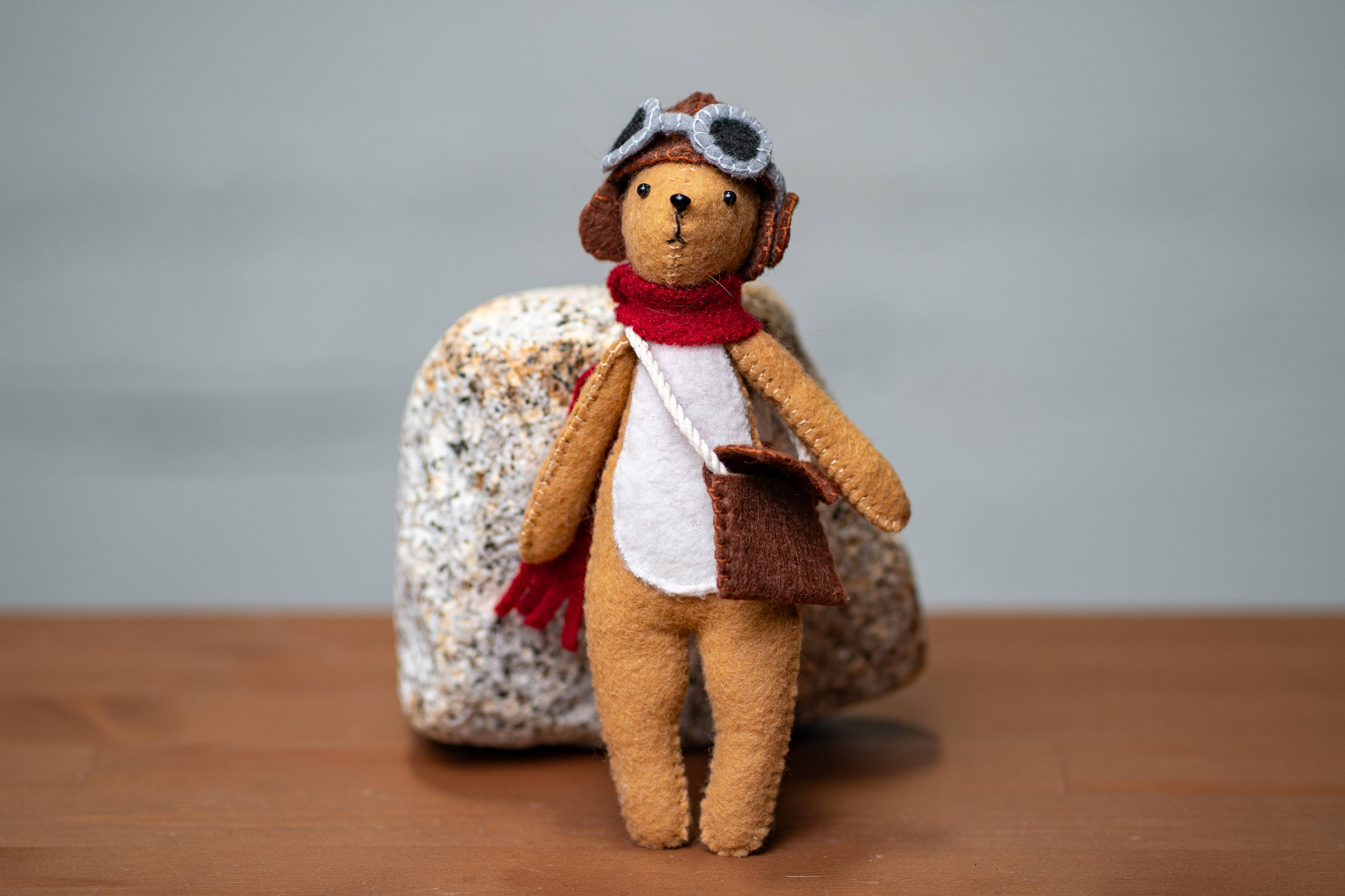 Genius Premium Craft - Wholesale Knutselnaai-set - Vilt Konijn Naaien & Vilten Kit – Pilotenhoed Uitvoering5