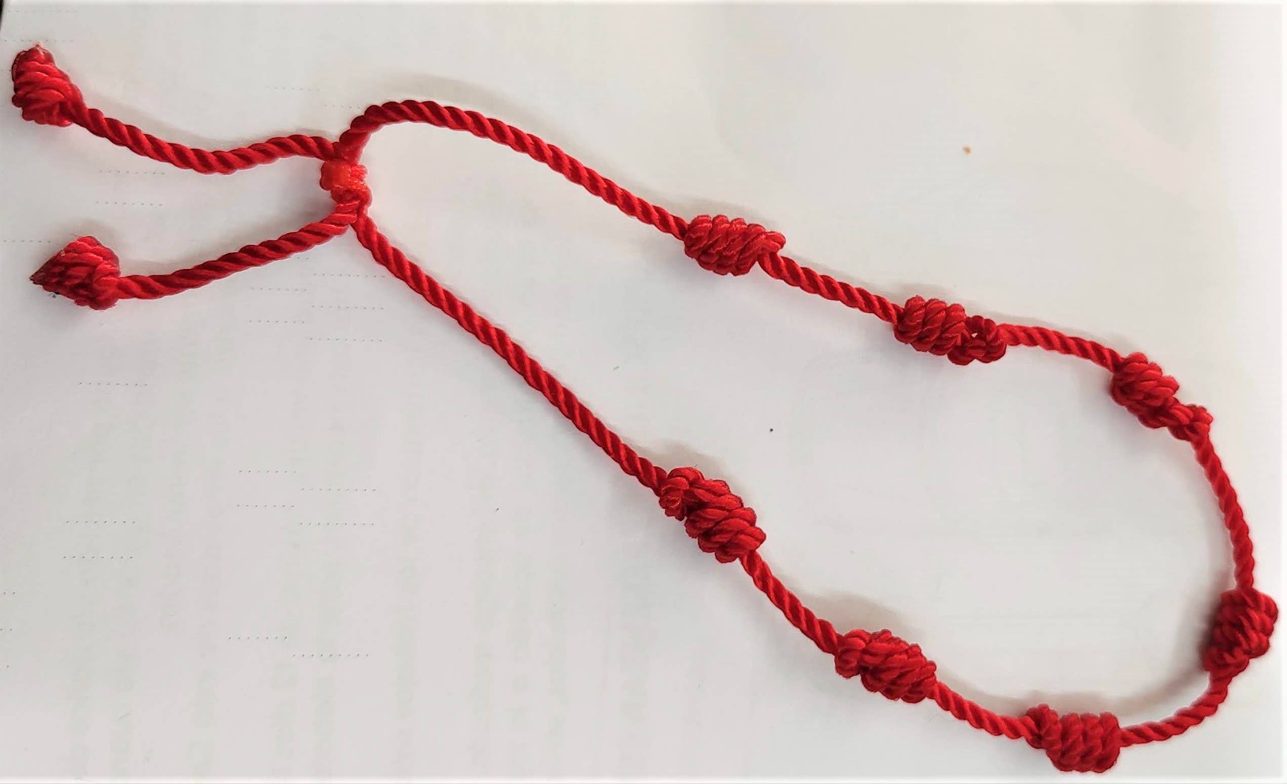 El Alquimista - Vente Bracelet tissé/tressé - Bracelet tressé à 7 nœuds (Amulette de l’œil noir)0