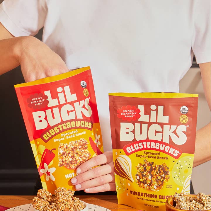 Lil Bucks - Wholesale Snack Bar - Clusterbucks Gluten-Free Bites - Hot Honey - 6pk2